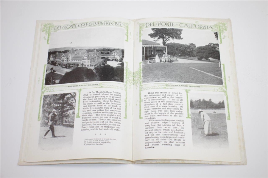 Golf and Other Sports at Del Monte Golf & Country Club Pamphlet