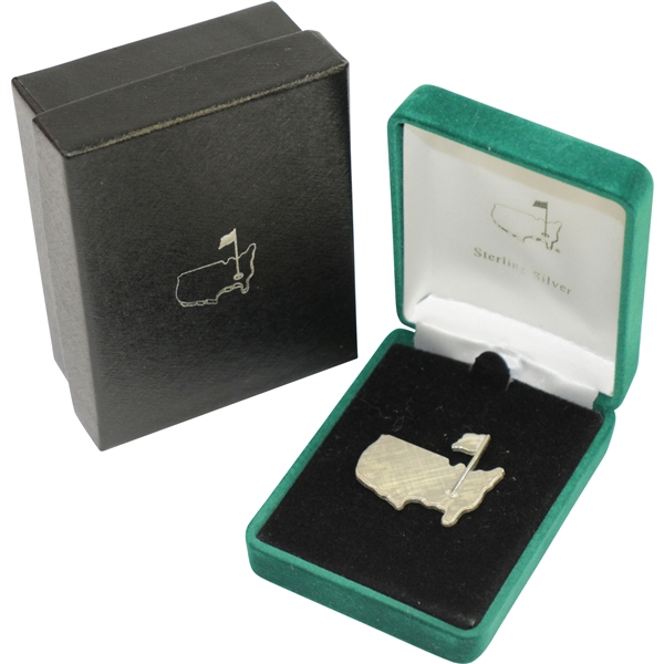 Augusta National Golf Club Sterling Silver Logo Pin in Original Box