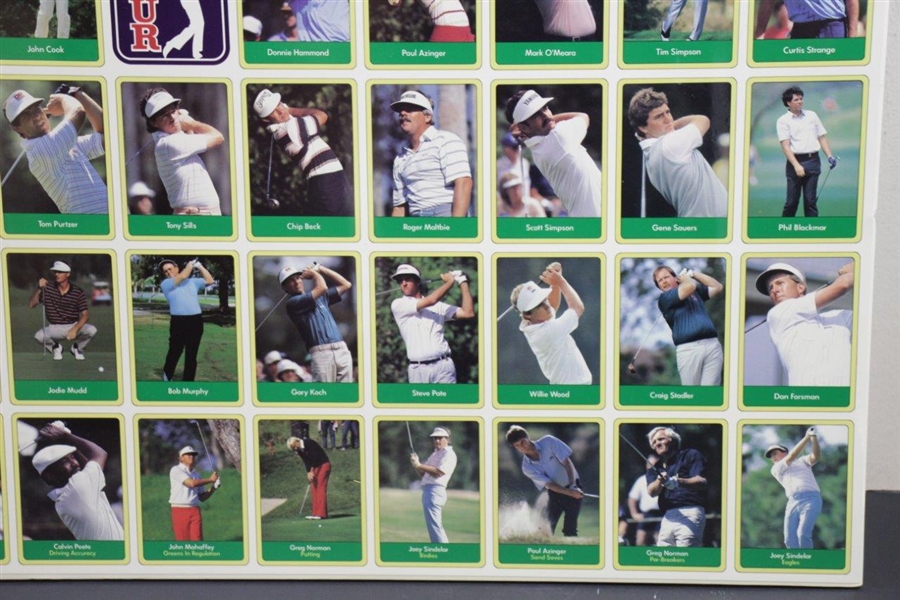 Uncut Golf Card Sheet 1987 PGA Tour