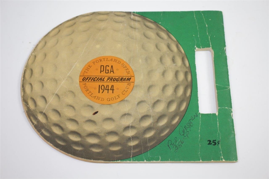 1944 Portland Open at Portland Golf Club Official Program - Sam Snead Winner