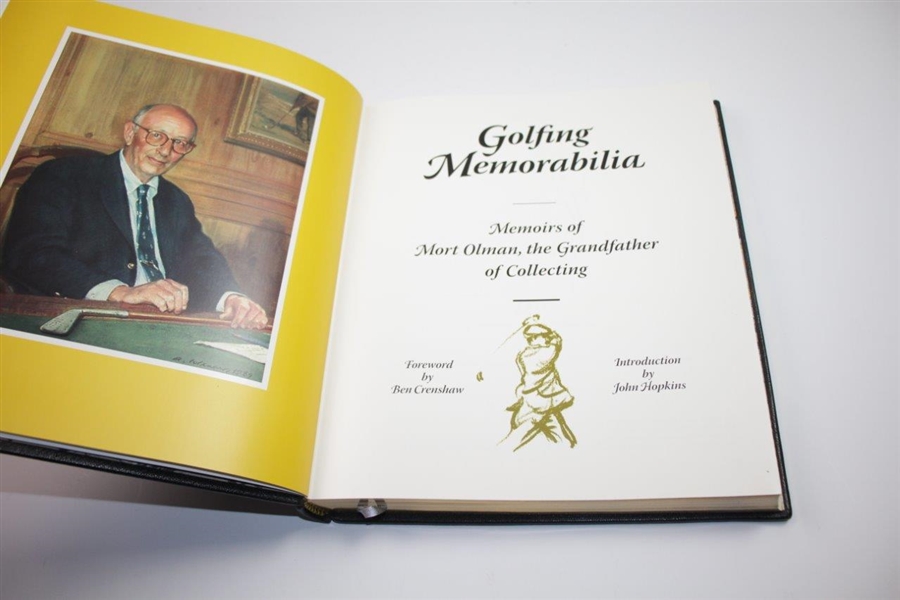 Ltd Signed & Numbered 'Golfing Memorabilia: Memoirs of Mort Olman, the Grandfather of Collecting' Book