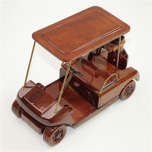 Classic Wooden Golf Cart - 10 x 5 x 7