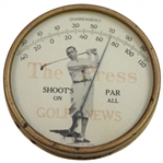 Walter Hagen The Press Golf Shoots Par An All Golf News Thermometer by Lakeside Mfg. Co. Chicago
