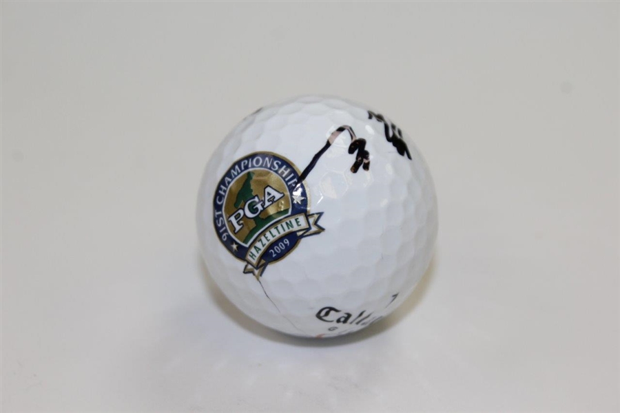 Y E Yang Signed 2009 PGA Championship at Hazeltine Logo Golf Ball JSA ALOA