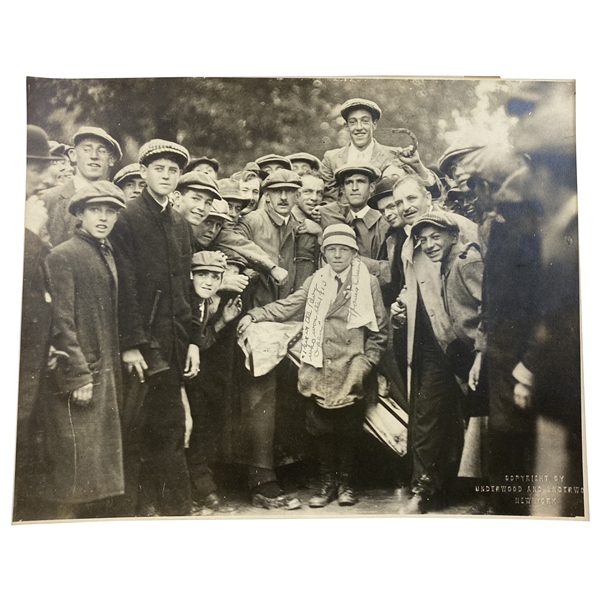 Francis Ouimet Signed & Inscribed Photo Boy Who Won the 1913 Open to His Caddie Eddie Lowery JSA FULL #BB65217