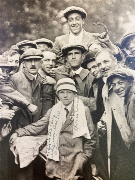 Francis Ouimet Signed & Inscribed Photo Boy Who Won the 1913 Open to His Caddie Eddie Lowery JSA FULL #BB65217