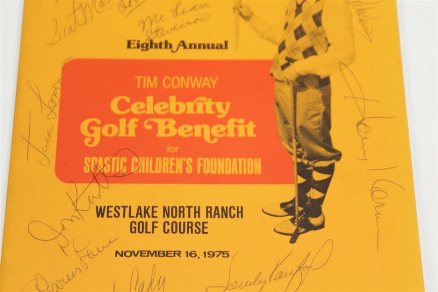 Multi-signed 1979 Tim Conway Celebrity Golf Program by Time Period Celebrities JSA ALOA