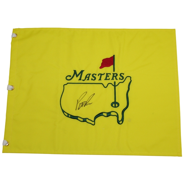 Patrick Reed Signed Undated Masters Embroidered Flag JSA ALOA
