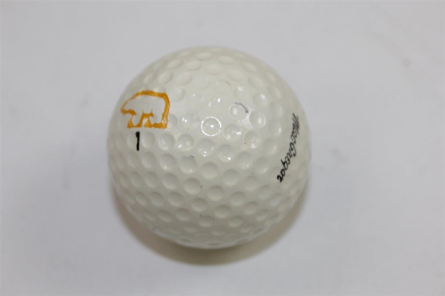 Jack Nicklaus Signed Personal Logo Golden Bear Golf Ball JSA ALOA