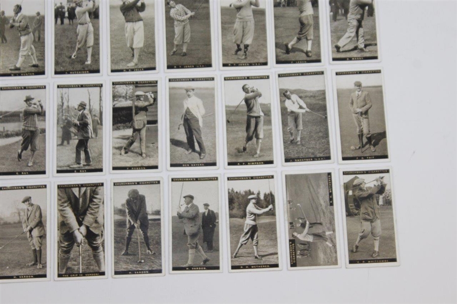 Full Complete Set of 1927 Churchmans Golfers Cigarette Cards - Fifty (50) - Great Condition