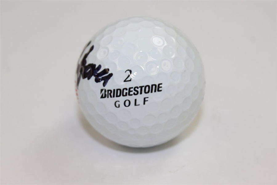 Collin Morikawa Signed Bridgestone USA Logo Golf Ball JSA ALOA