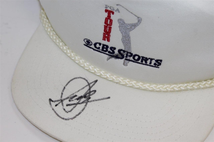 Seve Ballesteros Signed PGA Tour CBS Sports White Hat JSA ALOA