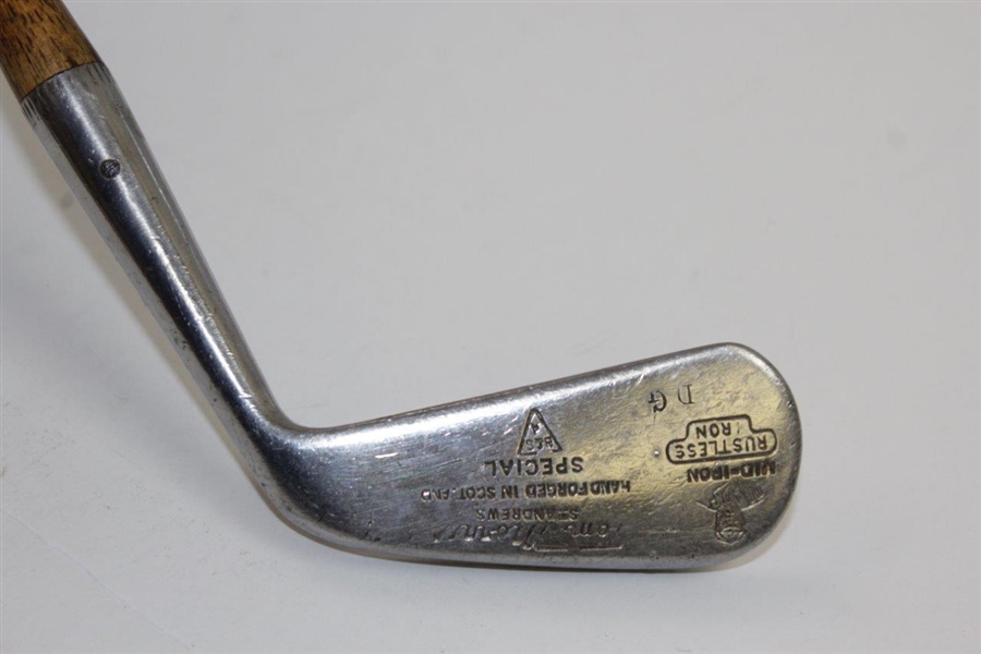 Vintage Tom Morris St Andrews Rustless Special Mid-Iron with DG Stamp