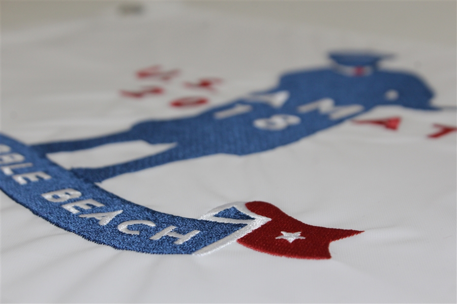 Ten 2018 US Amateur Championships at Pebble Beach White Embroidered Flags (10)