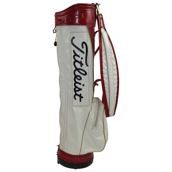 Vintage Red/White Titleist Golf Bag