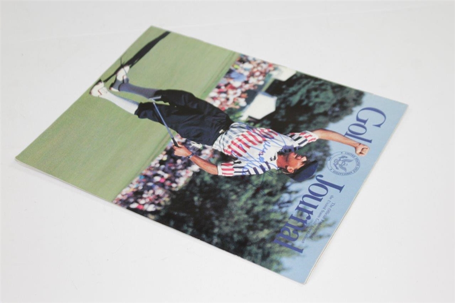 Payne Stewart Signed Golf Journal with 1999 US Open Full Ticket Set, Ydg Guide, & Scorecard JSA ALOA 