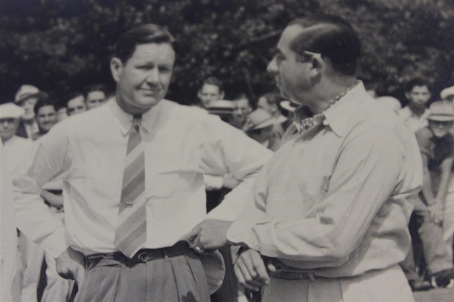 Walter Hagen's Personal Photo with Byron Nelson & others