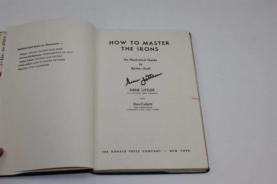 Gene Littler Signed 'How to Masters the Irons' Book JSA ALOA