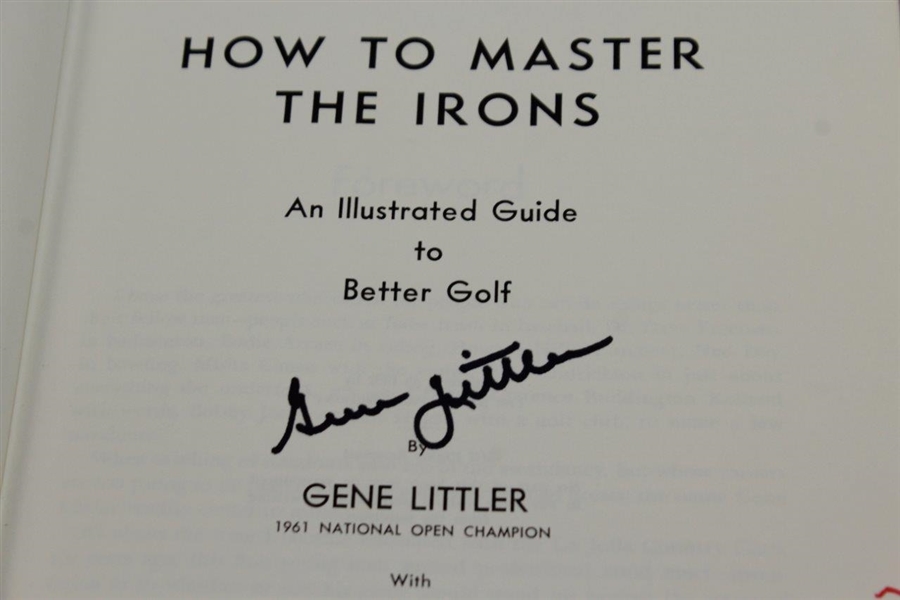 Gene Littler Signed 'How to Masters the Irons' Book JSA ALOA