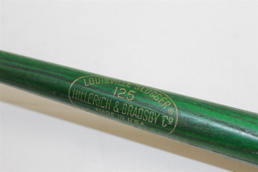 Charles Coody 1971 Masters Champion Green Mini Louisville Slugger Bat