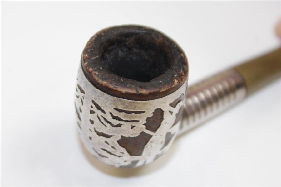 Circa 1920's Silversmith Sterling Silver Tobacco Pipe - 6