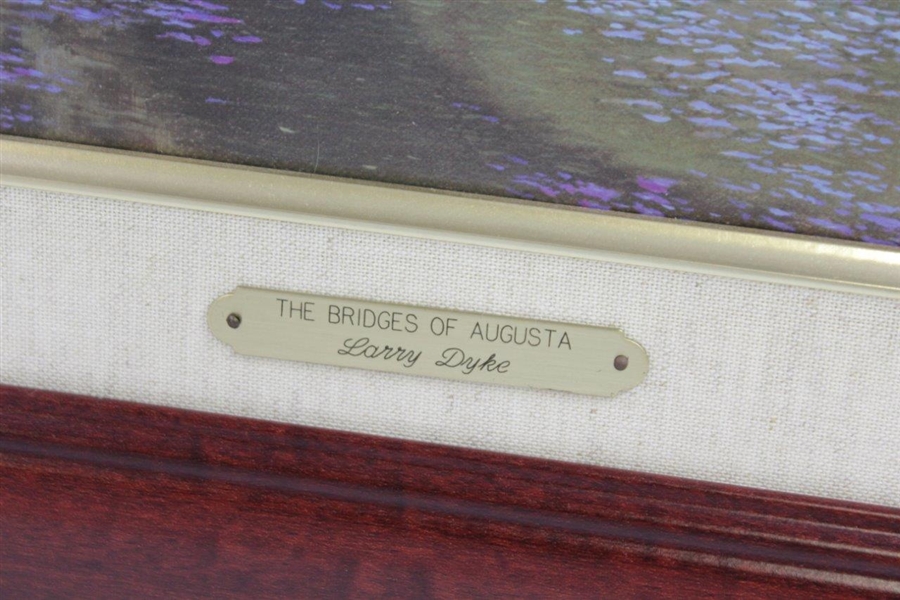 'The Bridges of Augusta' Ltd Ed Larry Dyke 1998 Canvas Print - Framed