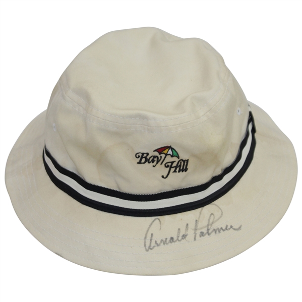 Lot Detail - Arnold Palmer Signed Bay Hill Logo XL Bucket Hat JSA ALOA