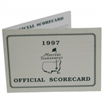 1997 Masters Tournament Official Scorecard - Tigers First Green Jacket