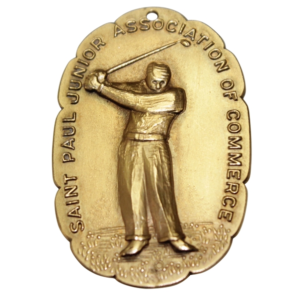 Horton Smith's 1941 St Paul Junior Assoc. of Commerce Open 1st Place Winner's Medal - Last of 30 PGA Wins