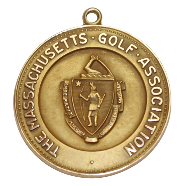 Horton Smith's 1940 Massachusetts Open Championship at Oyster Harbor Winner's 14k Medal
