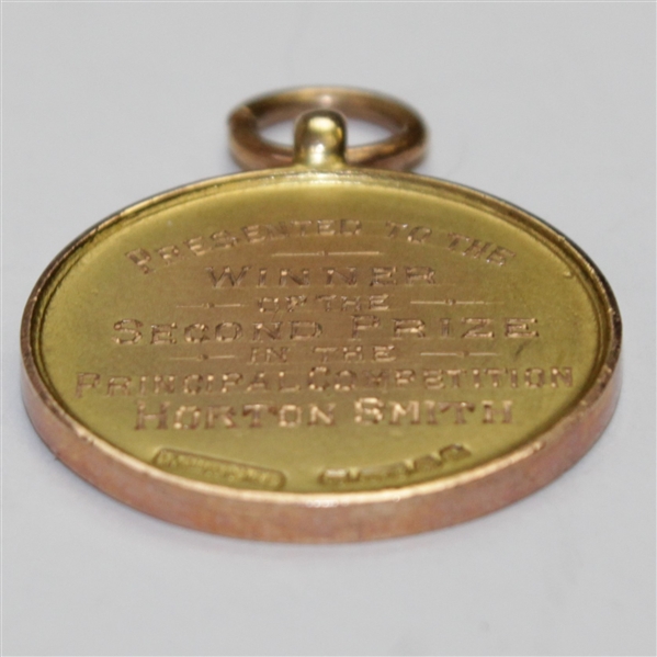 Horton Smith's 1930 Daily Dispatch Southport Inv. Golf Champ. Runner-Up GOLD Medal