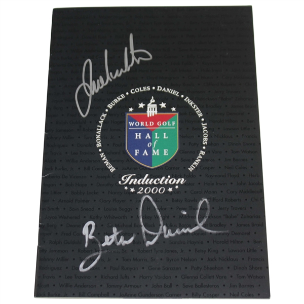 Julie Inkster & Beth Daniel Signed 2000 World Golf Hall of Fame Program JSA ALOA