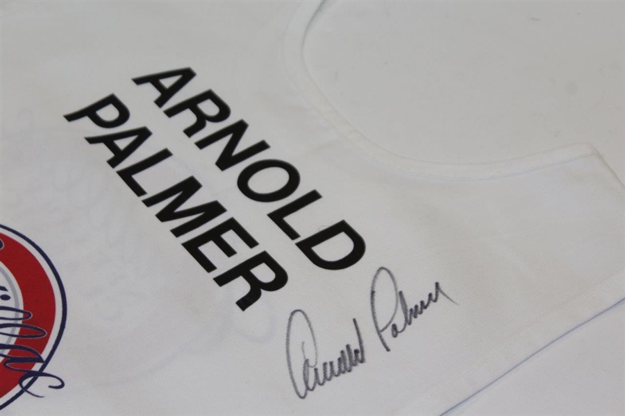 Arnold Palmer Signed Senior PGA Cadillac NFL Golf Classic Caddie Bib - Wayne Beck Collection JSA ALOA