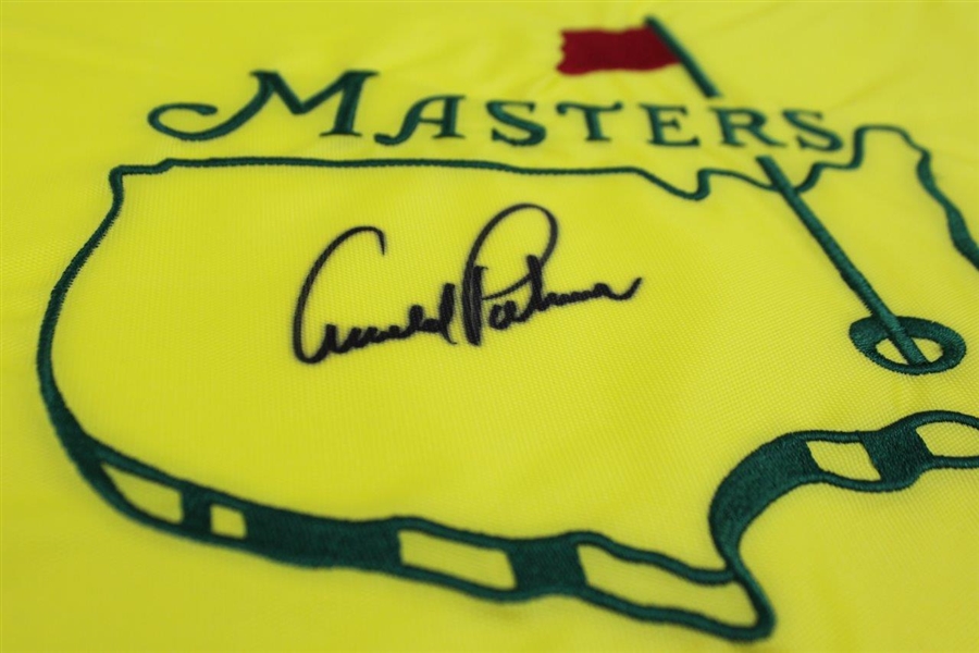 Arnold Palmer Autographed Undated Masters Flag PSA/DNA LOA