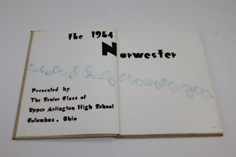 Jack Nicklaus Signed The 1954 Norwester High School Yearbook - Senior Year JSA ALOA