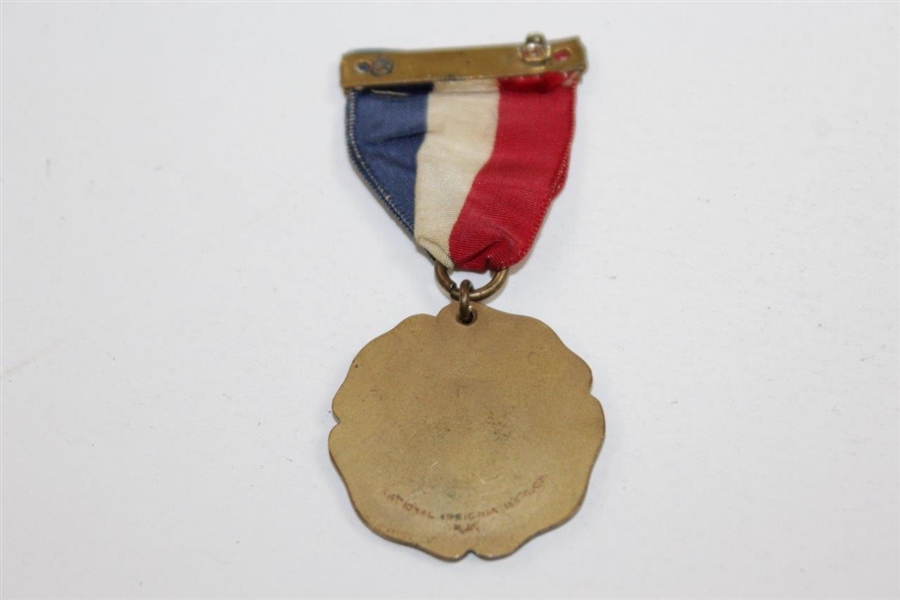 Vintage United States Lines Athletic Games Mid-Atlantic Champion Medal with Ribbon