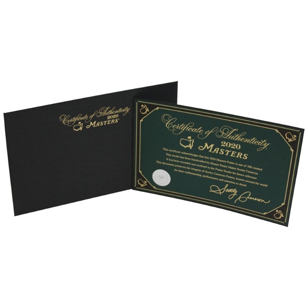 2020 Masters Tournament Ltd Ed Scotty Cameron Commemorative Putter in Original Box Rarest Masters Putter?