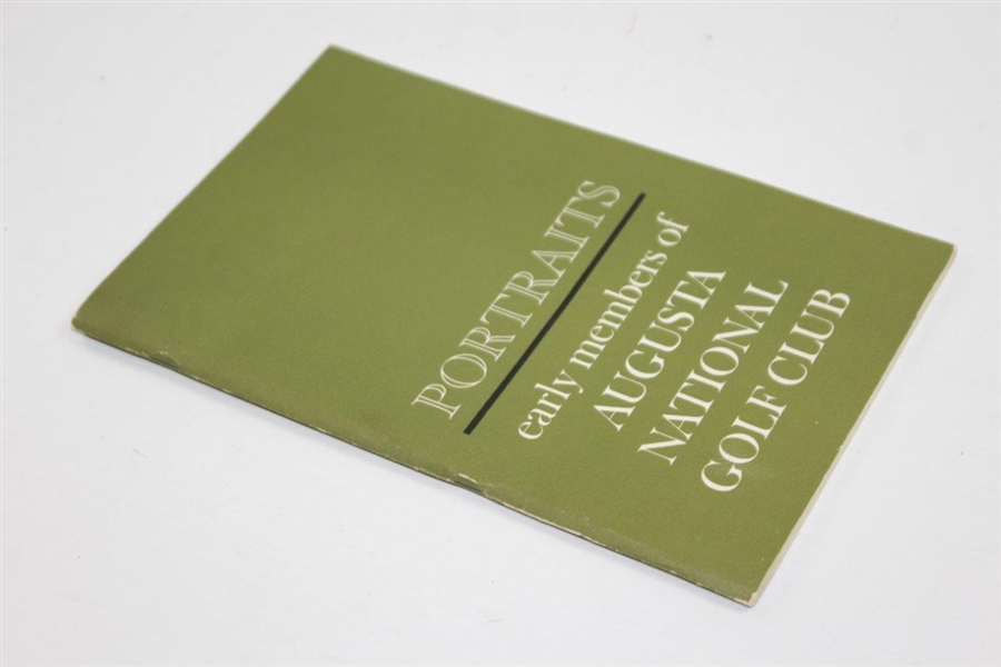 Warren Orlick's 'Portraits: Early Members of Augusta National Golf Club' 1963 Booklet with ANGC Letter