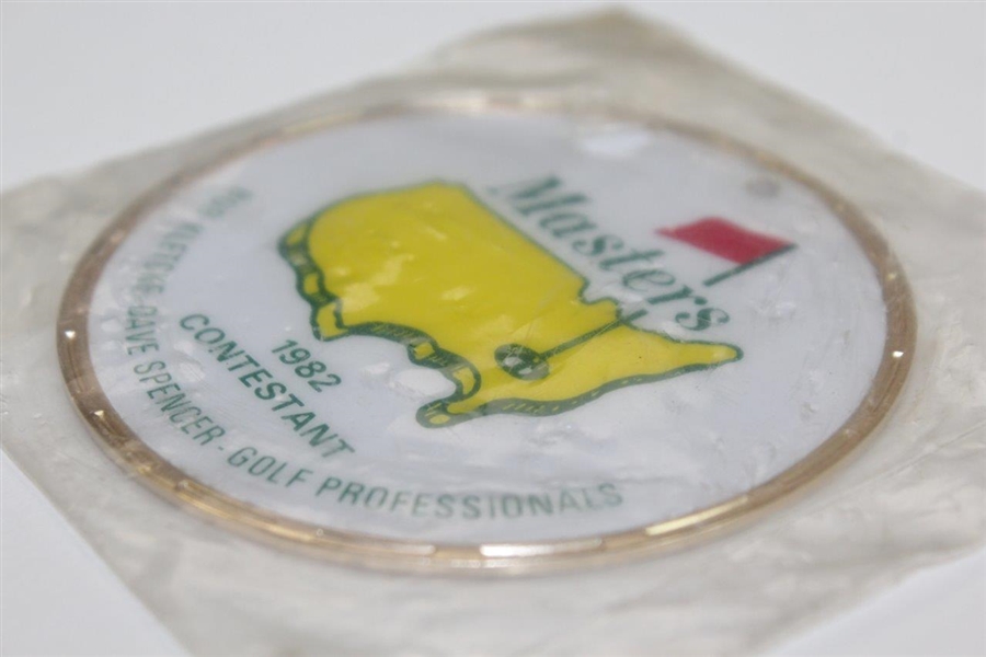 1982 Masters Tournament Contestant's Metal Bag Tag Sealed New In Bag