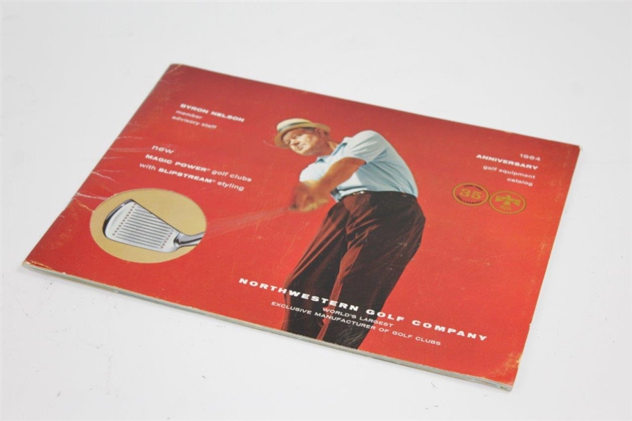 Byron Nelson Cover For 1964 Northwest Golf Company Golf Equipment Anniversary Catalogue