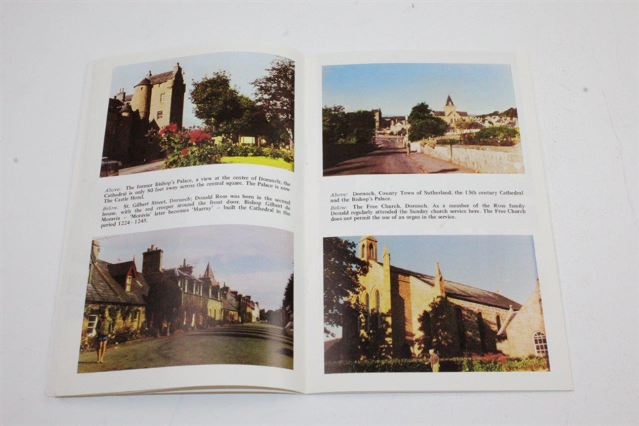 1973 'Donald Ross of Pinehurst and Royal Dornoch' Pamphlet Signed by Author Donald Grant, MA, FRGS.