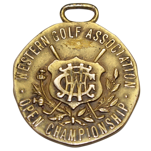 1920 Western Golf Association Open Championship Gold Medal Won by Jock Hutchison