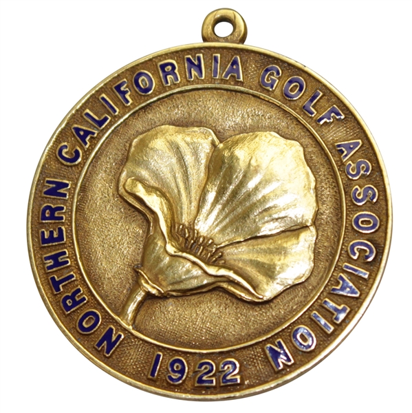 1922 Northern California Golf Association Annual Open Championship Medal Won by Jock Hutchison
