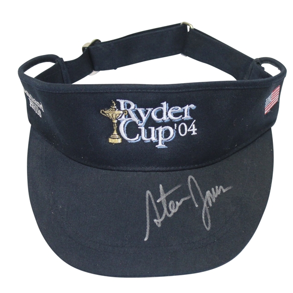 2004 Ryder Cup Navy Visor Signed by Assistant Captain - Steve Jones Collection JSA ALOA