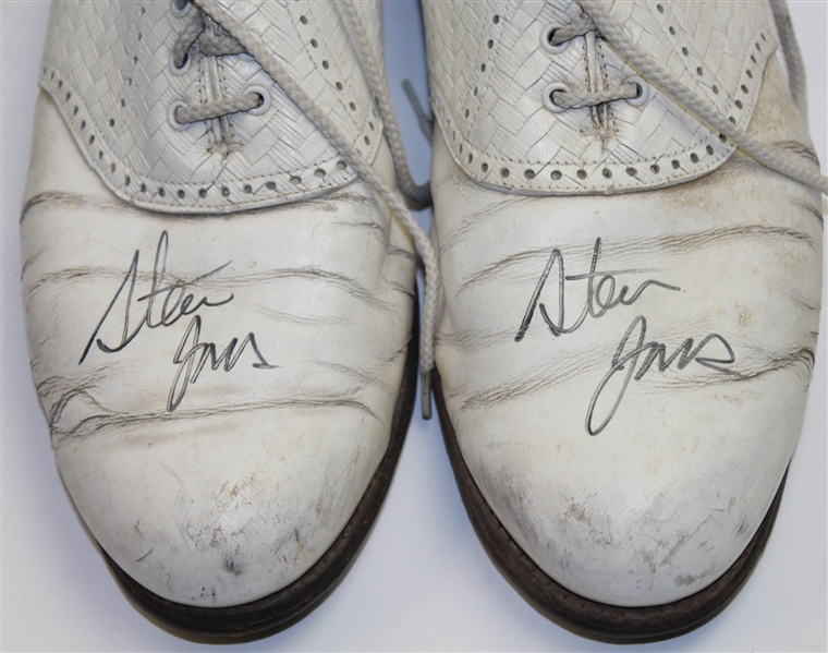 Steve Jones Signed Pair of Tournament Used Golf Shoes - Steve Jones Collection JSA ALOA
