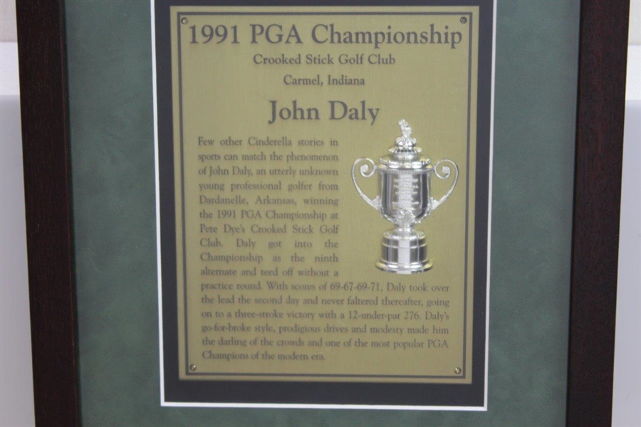 John Daly Exact Replica COBRA Driverwith 1991 PGA Championship Display