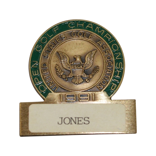 Steve Jones' 1991 US Open Championship Contestant Badge