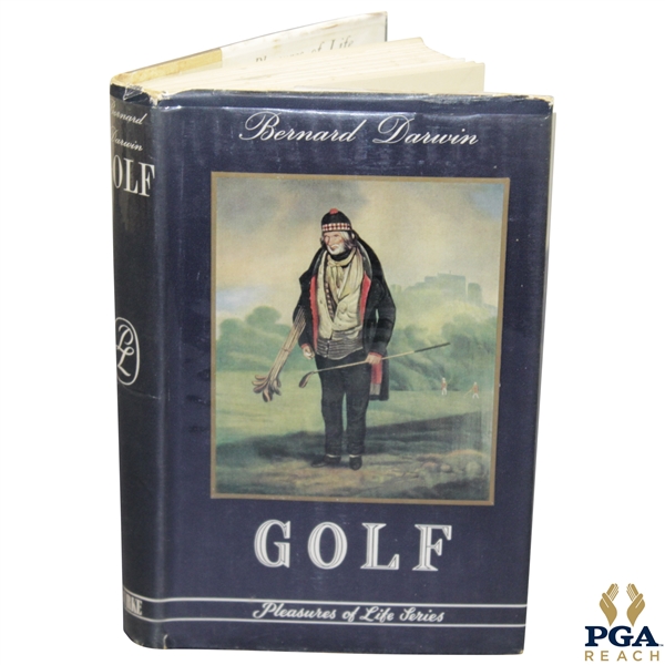 Bernard Darwin Signed 1954 'Golf: Pleasures of Life Series' Book JSA ALOA