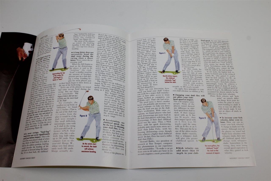Tiger Woods Signed 1994 Golf Digest 'V for Power' Magazine Cover Reprint (1995) JSA ALOA