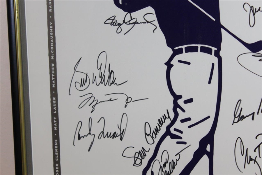 Arnold Palmer, Michael Jordan, Sean Connery, Griffey Jr. & others Signed 1998 Lexus Challenge Poster - Framed JSA ALOA